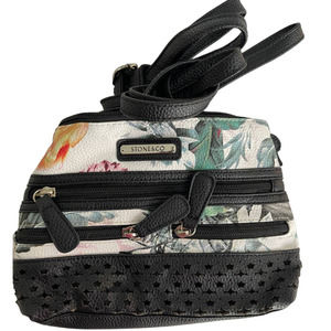 Stone & Co NWOT Small Vegan Leather Cross Body Floral Purse Bag